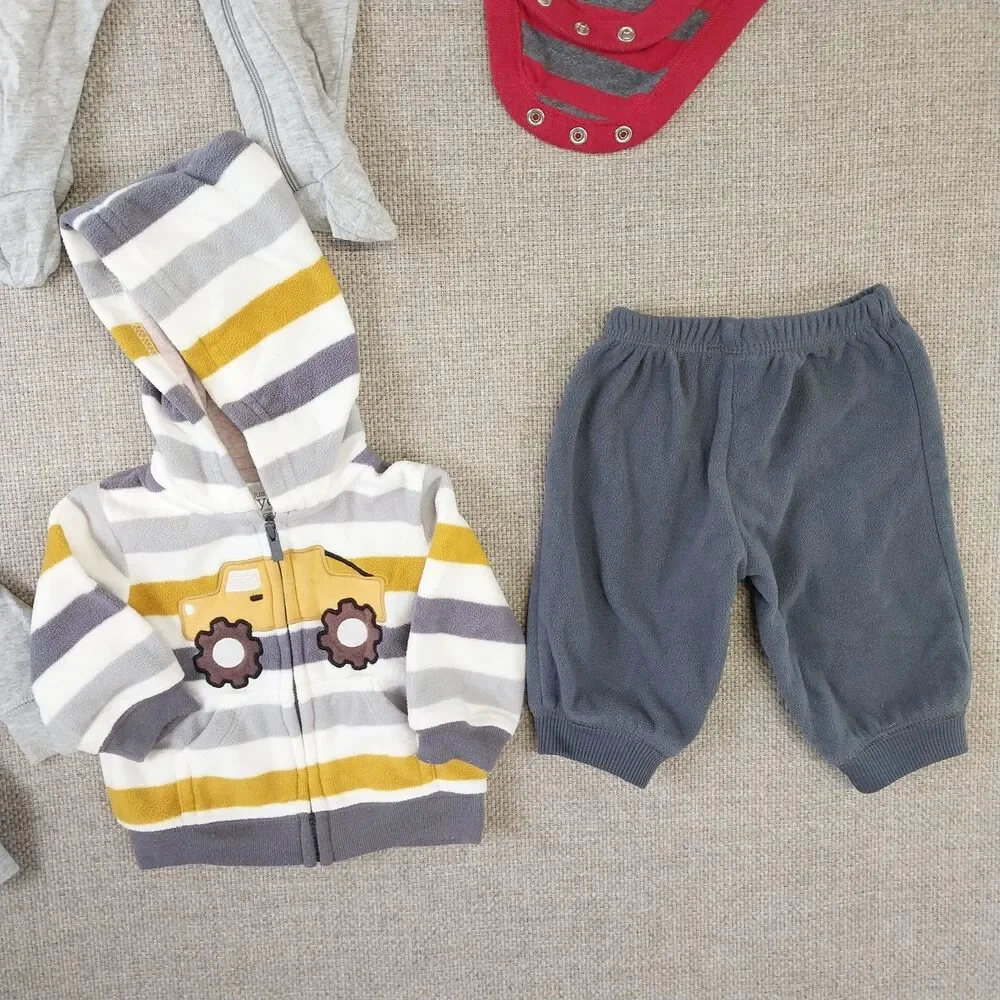 Baby Infant Boy Clothing Bundle Bodysuit Variety Of Colors 12 Pieces Newborn #10